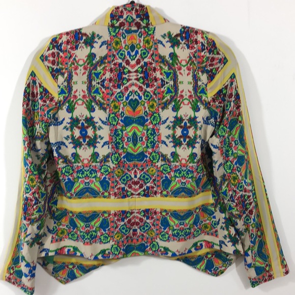 Twelfth Street by Cynthia Vincent>Silk Vintge Open Jacket Shoulder Pads GUC - Picture 4 of 9